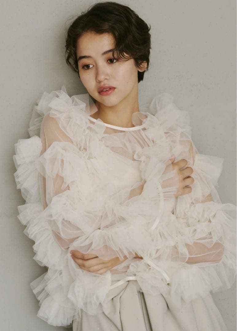 トップス NOTRE emor tulle veil tops