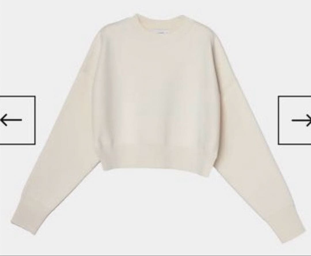 【Layerable】maré マレ　サイドスリットニット　アイボリー