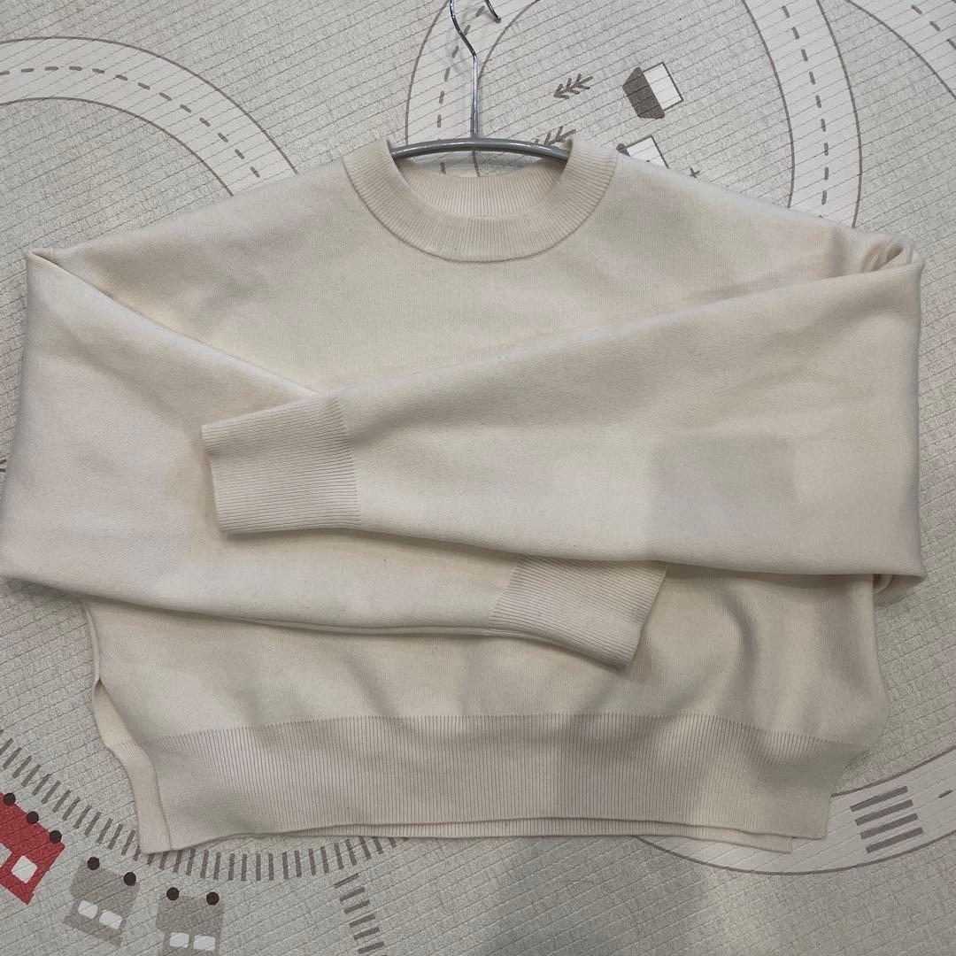 【Layerable】maré マレ　サイドスリットニット　アイボリー