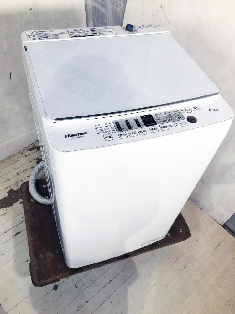 ☆2022年製★ハイセンス 5.5㎏ 洗濯機【HW-G55BK1】FCYP
