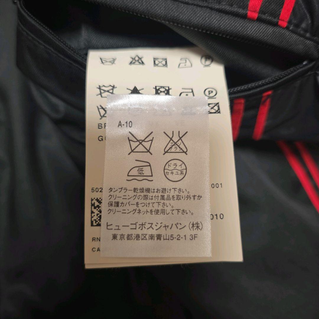 美品 ヒューゴボス ナイロン ライダース XL 赤タグ パンチング