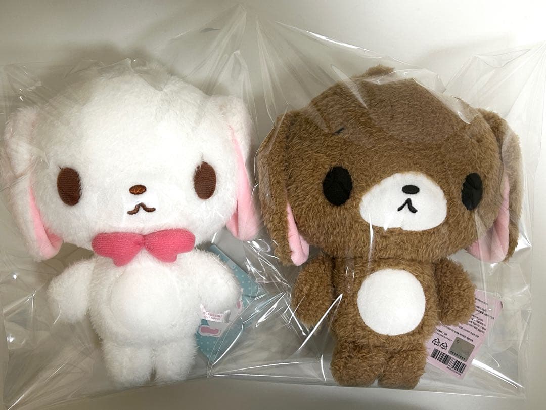 シュガーバニーズ　20cmぬいぐるみ　セット　しろうさ　くろうさ　韓国限定