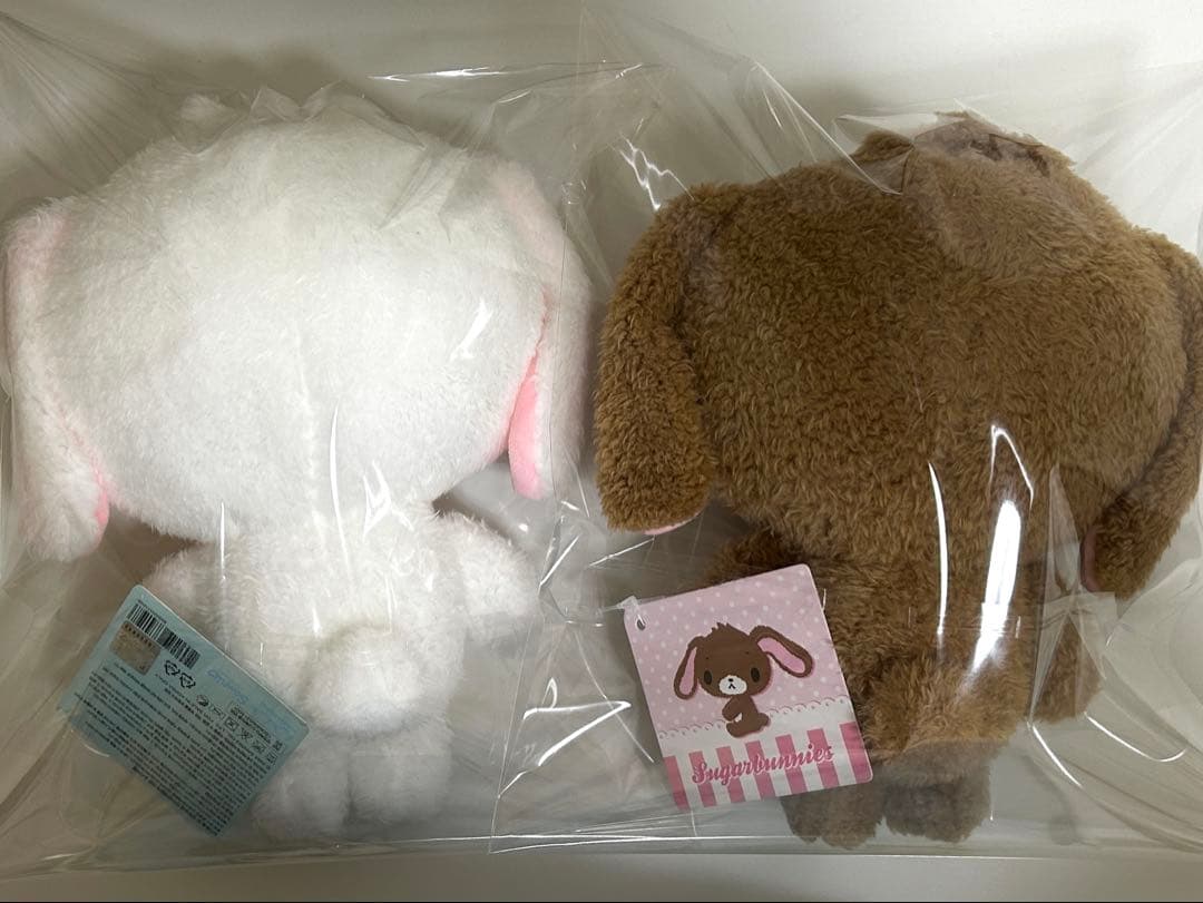 シュガーバニーズ　20cmぬいぐるみ　セット　しろうさ　くろうさ　韓国限定