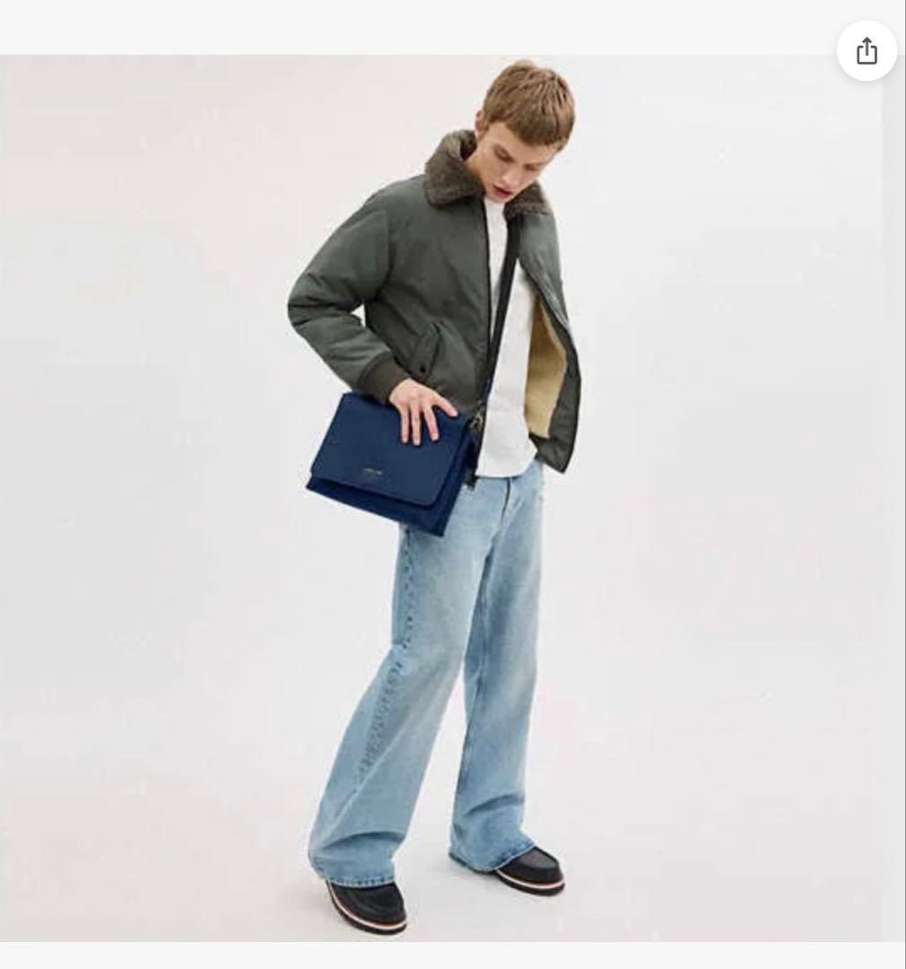 COACH ケイレブ　メッセンジャーバッグ　ネイビー
