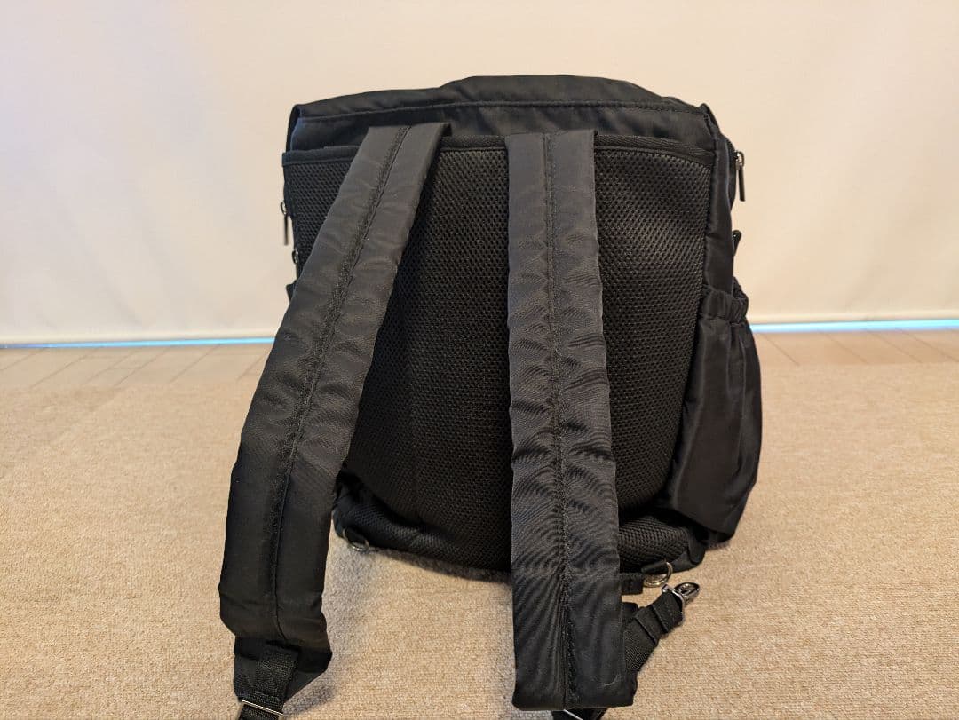 美品　agnès b. マザーズバッグ 黒