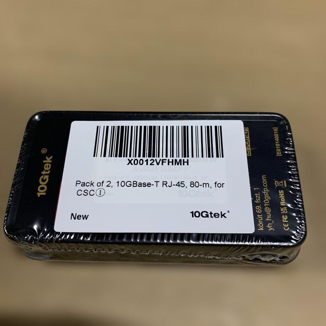 新品　10Gtek 10GBase-T SFP+モジュール　RJ-45 2個入り