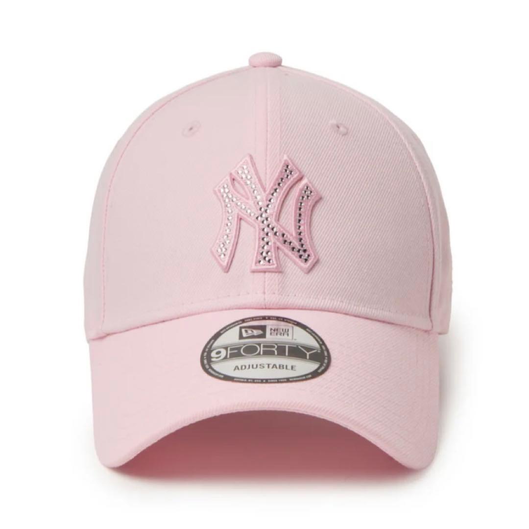 9FORTY newera ニューエラ ラインストーン ピンク　ヤンキース
