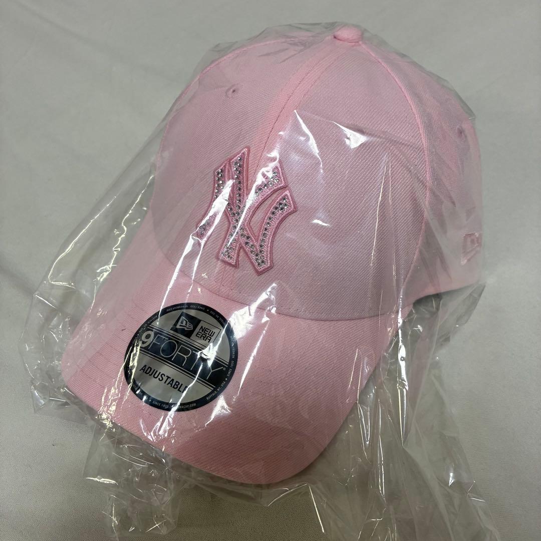 9FORTY newera ニューエラ ラインストーン ピンク　ヤンキース