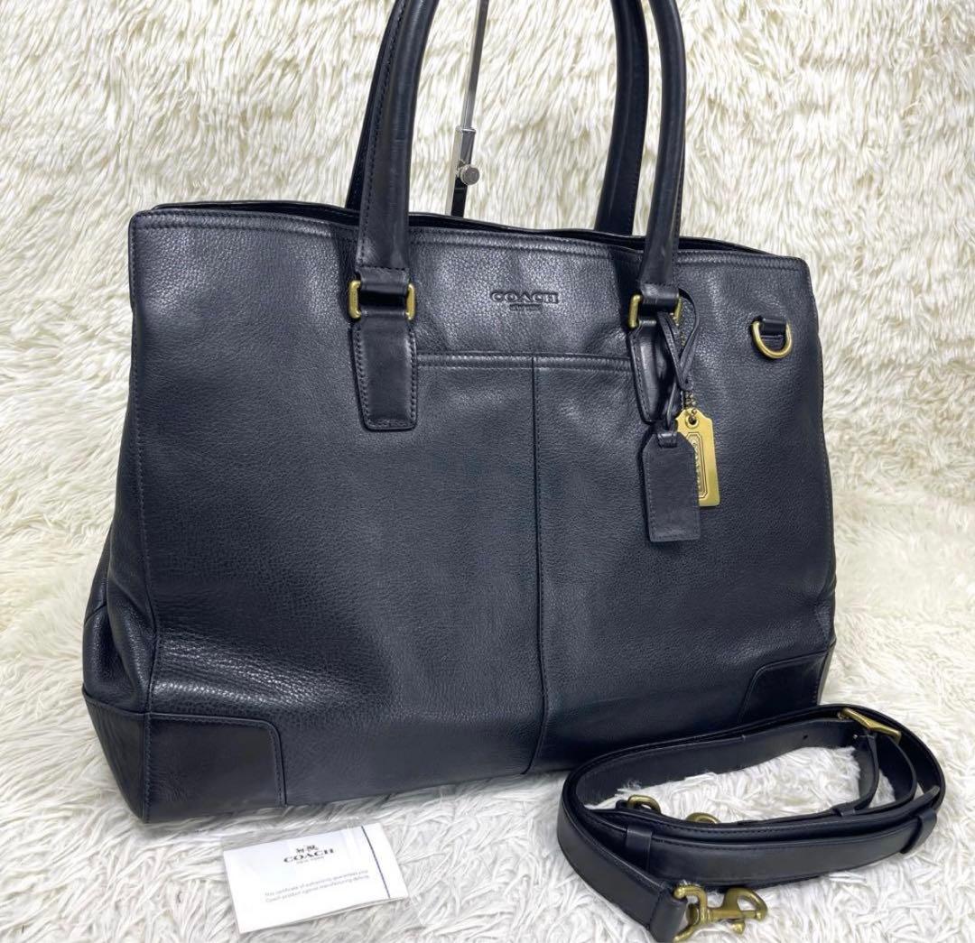 COACH コーチ　ブリーフケース　ビジネスバッグ　レザー　2way 70614