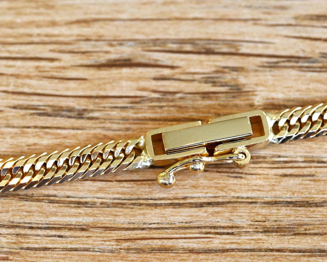 18金喜平ブレスレット12面トリプル5g18cm造幣局検定マーク刻印入