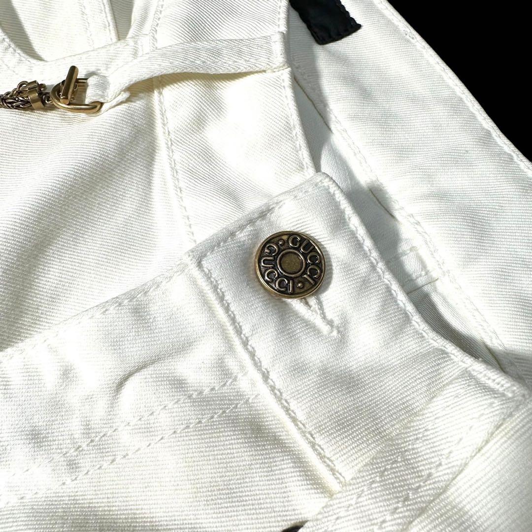 naonao様 未使用✨GUCCI グッチ✨ホワイト デニム パンツ
