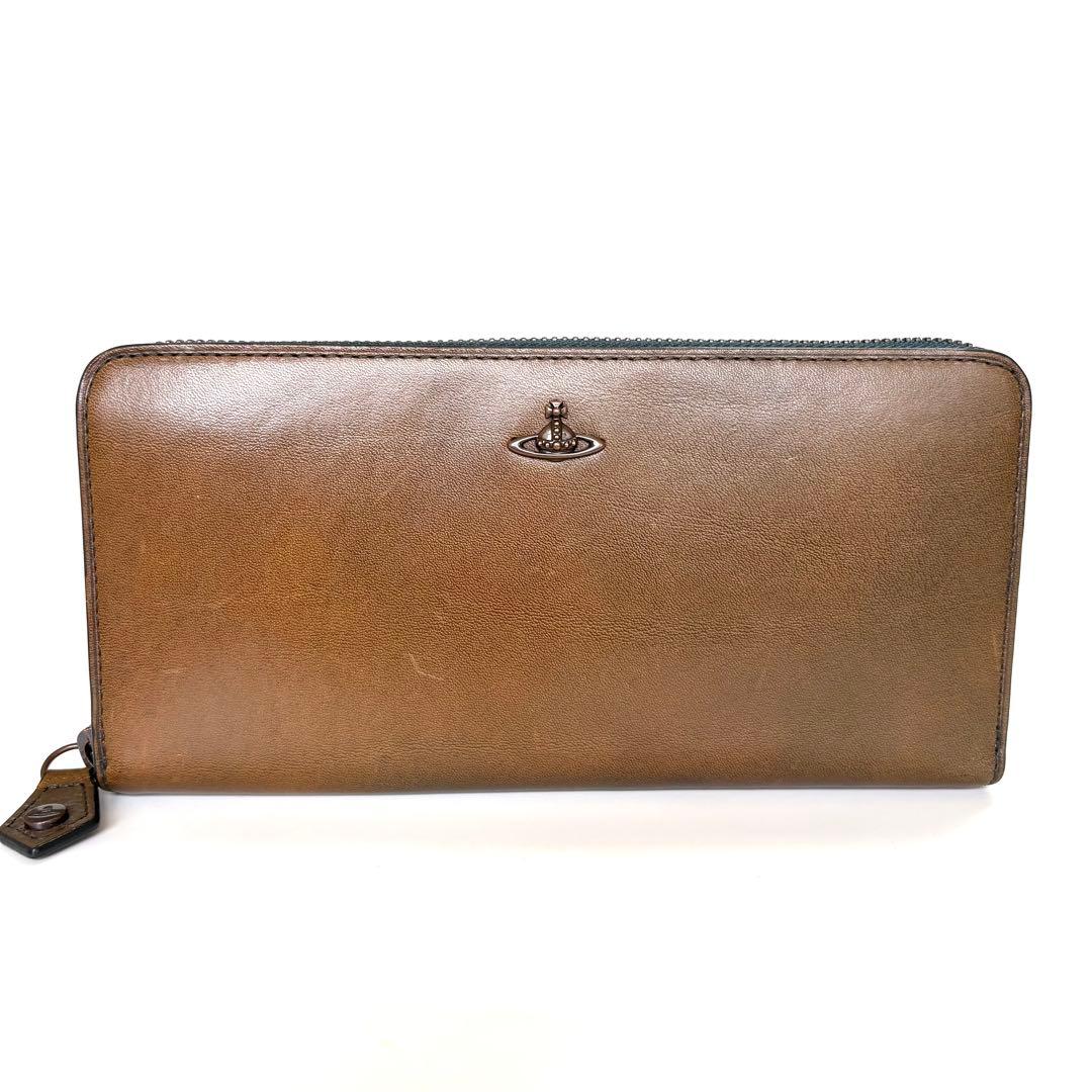 新品 ヴィヴィアン コッパー ラウンドファスナー長財布 グリーン 展示品 現行品