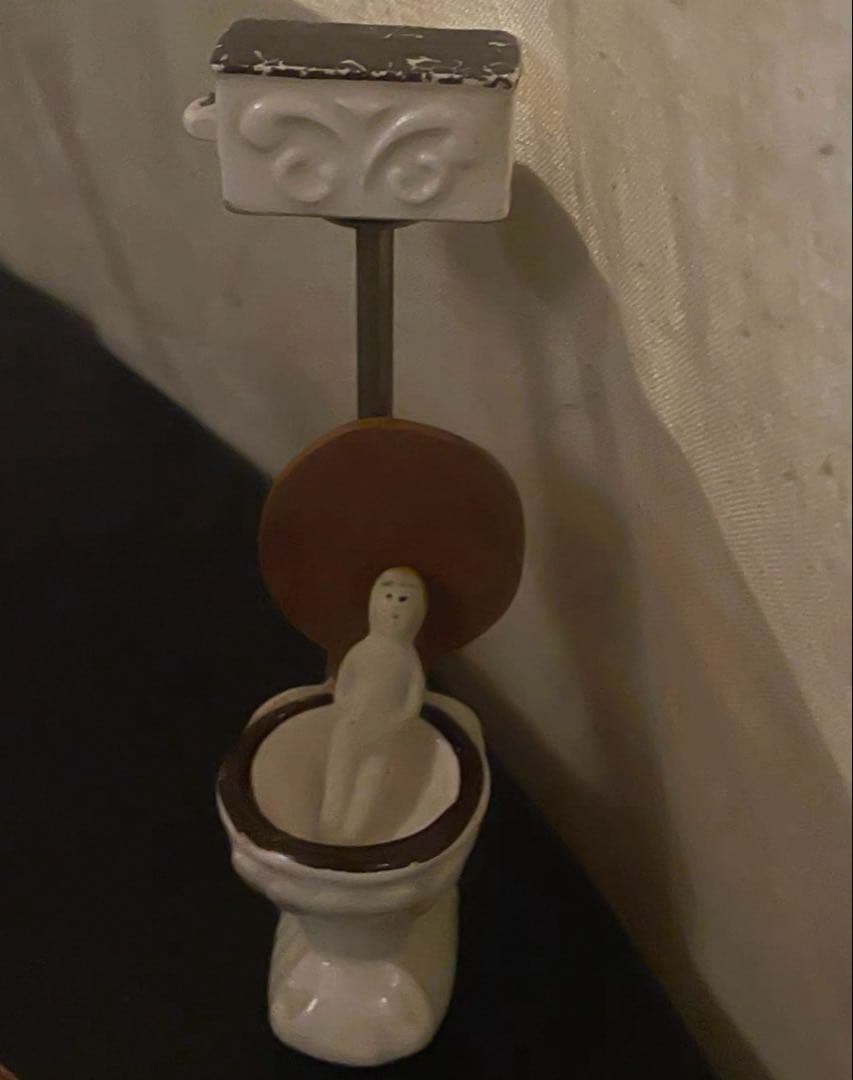 アンティーク　チャイニーズ　トイレ　セット