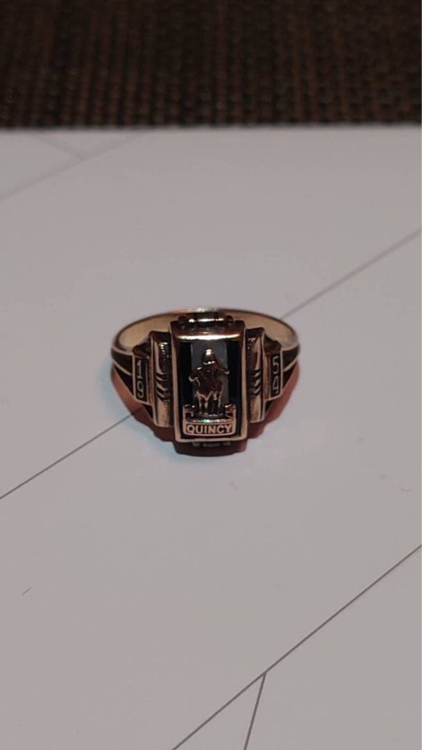 カレッジリング 1954 k10 ゴールドリング 青石