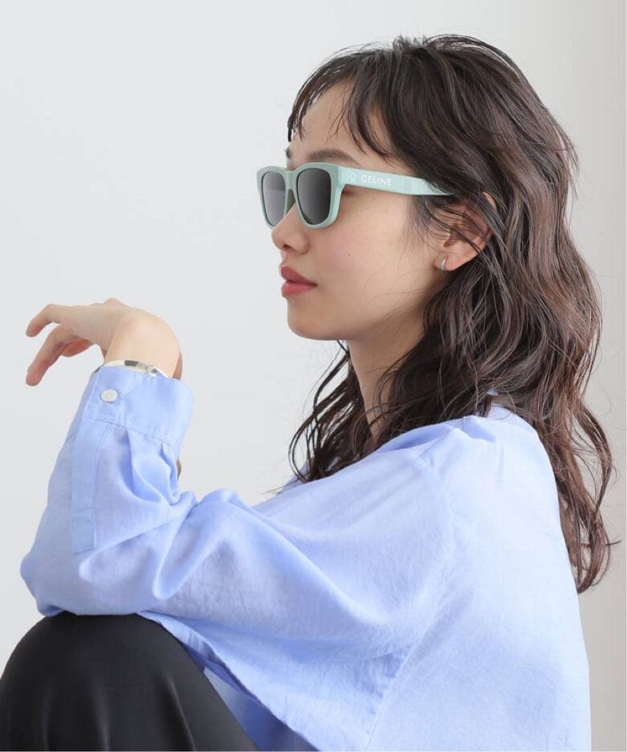 タイムセール！！【新品未使用】CELINE サングラス　アセテート グリーン
