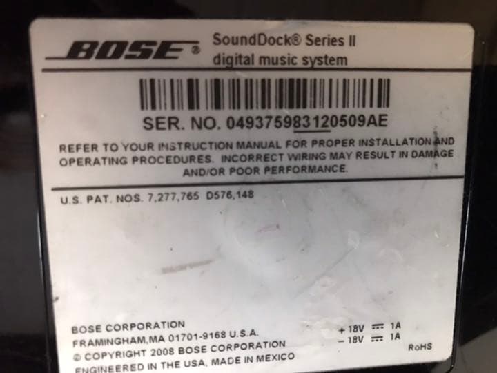 BOSEボーズ　SounddockSeries2 クロスフラック