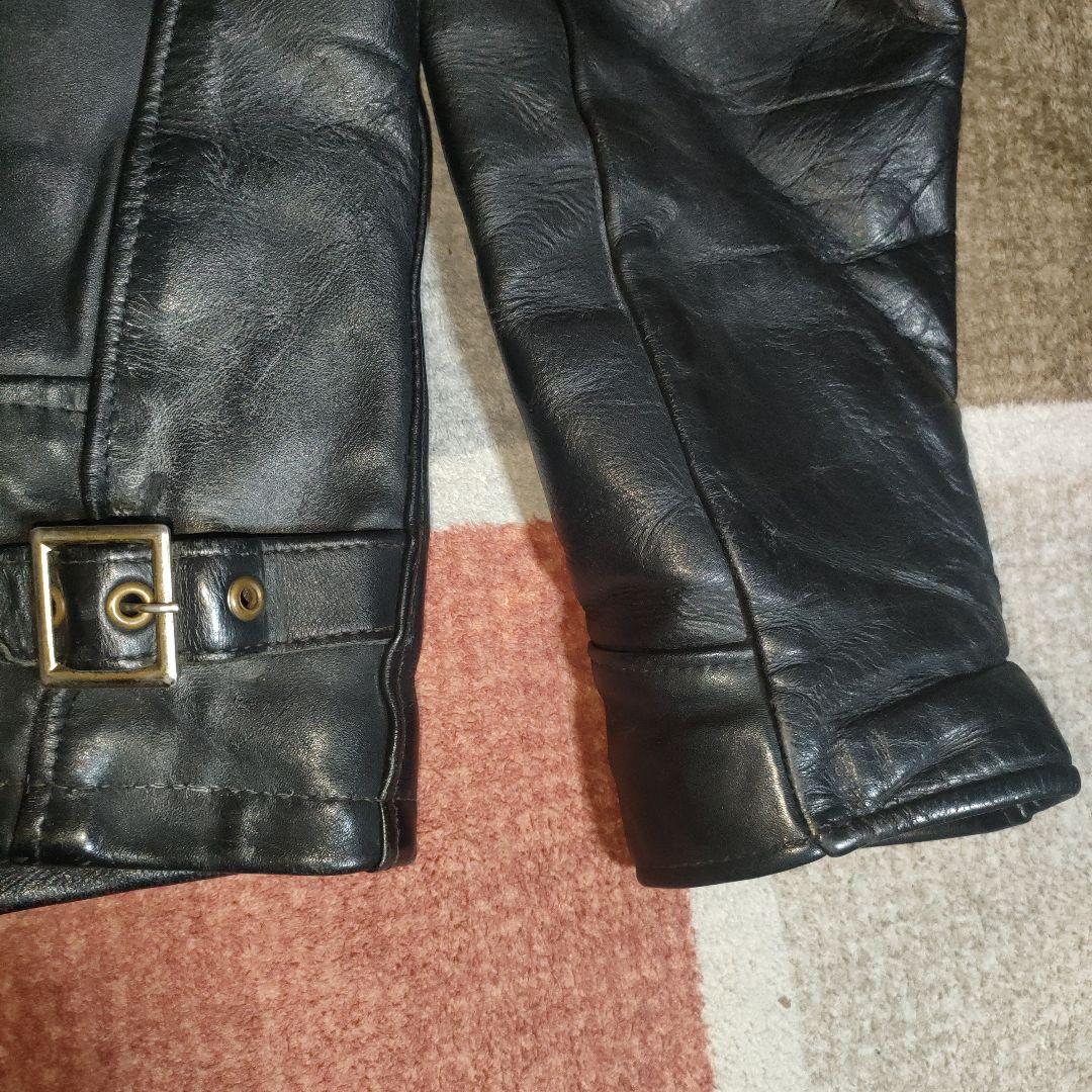 良品人気SchottAT101レザー シングルジャケット３６ダメでも対応有！