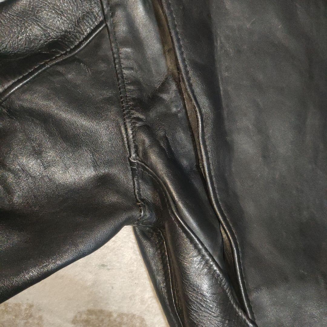 良品人気SchottAT101レザー シングルジャケット３６ダメでも対応有！