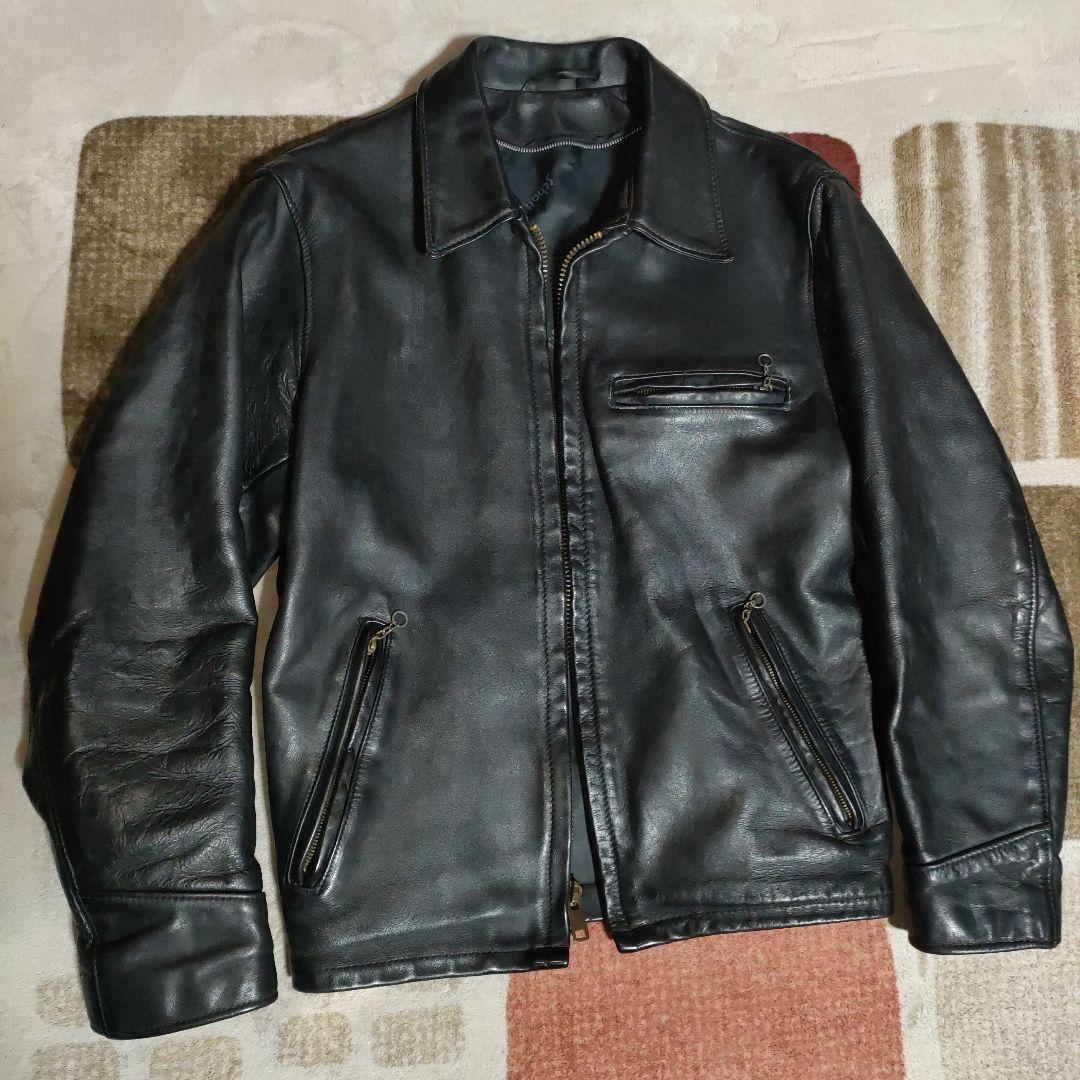 良品人気SchottAT101レザー シングルジャケット３６ダメでも対応有！