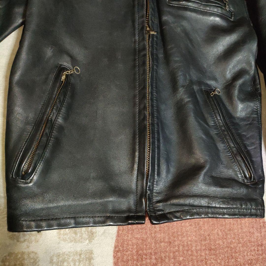 良品人気SchottAT101レザー シングルジャケット３６ダメでも対応有！