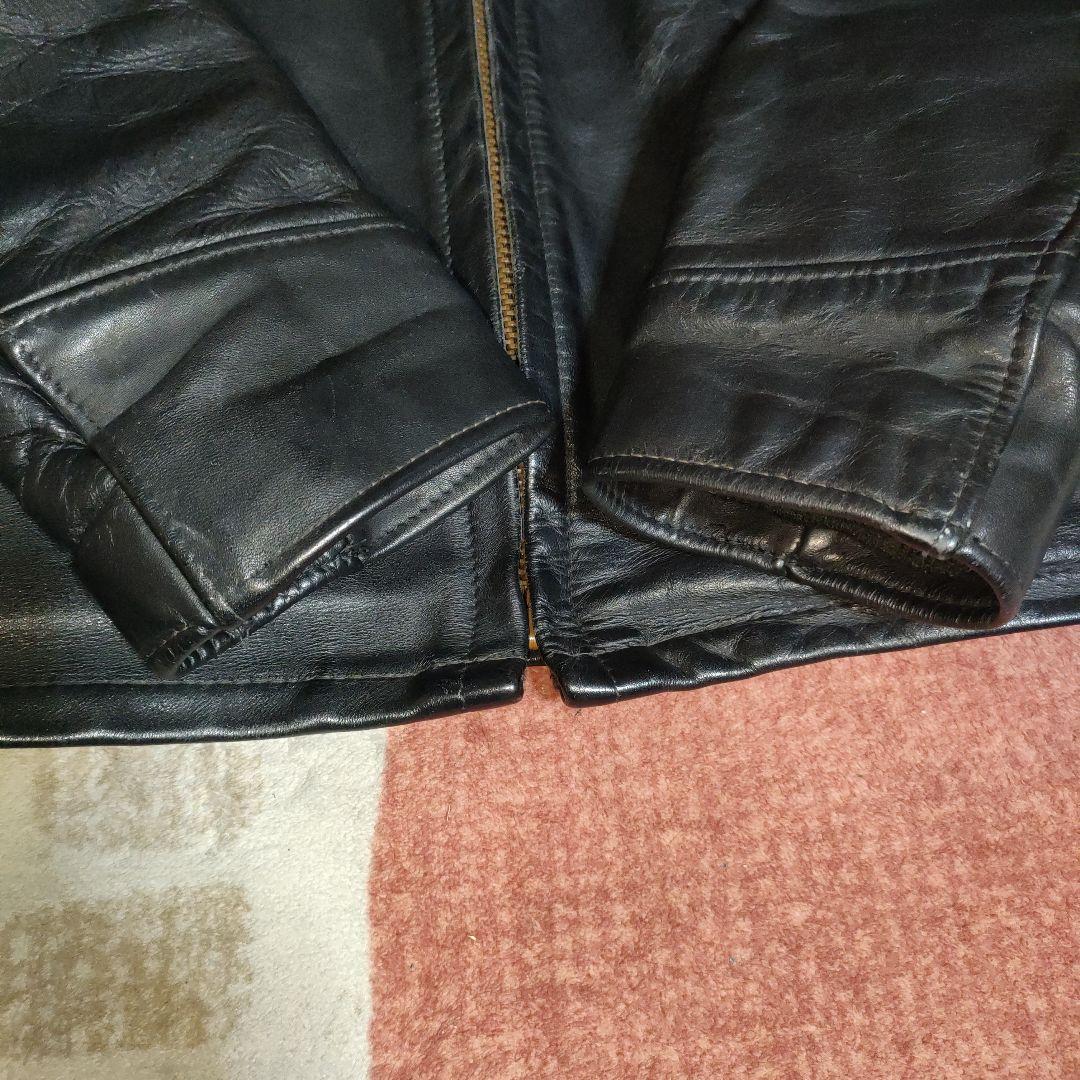 良品人気SchottAT101レザー シングルジャケット３６ダメでも対応有！