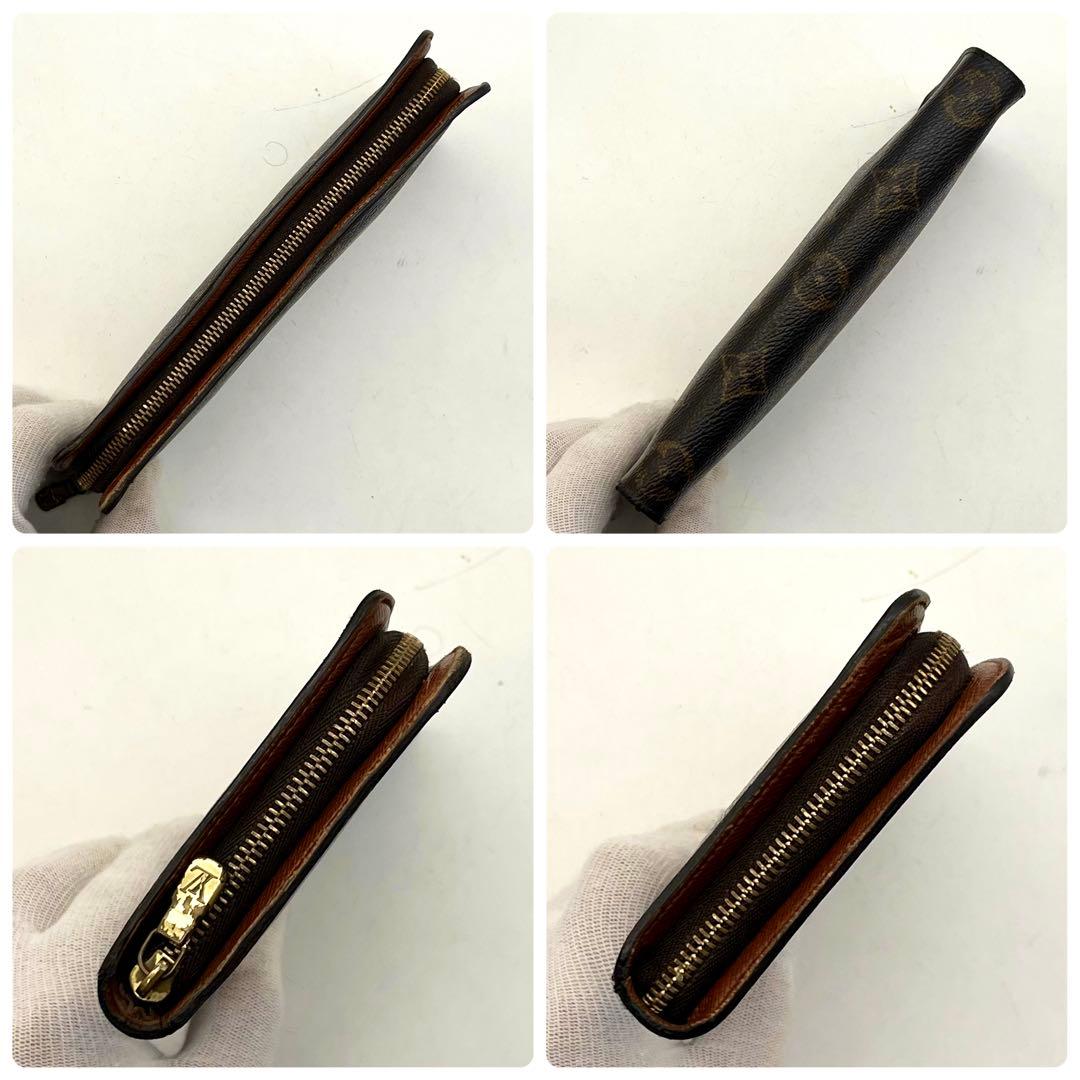 ルイヴィトン モノグラム ポルトモネジップ 長財布 正規品 本物 男女兼用 茶色