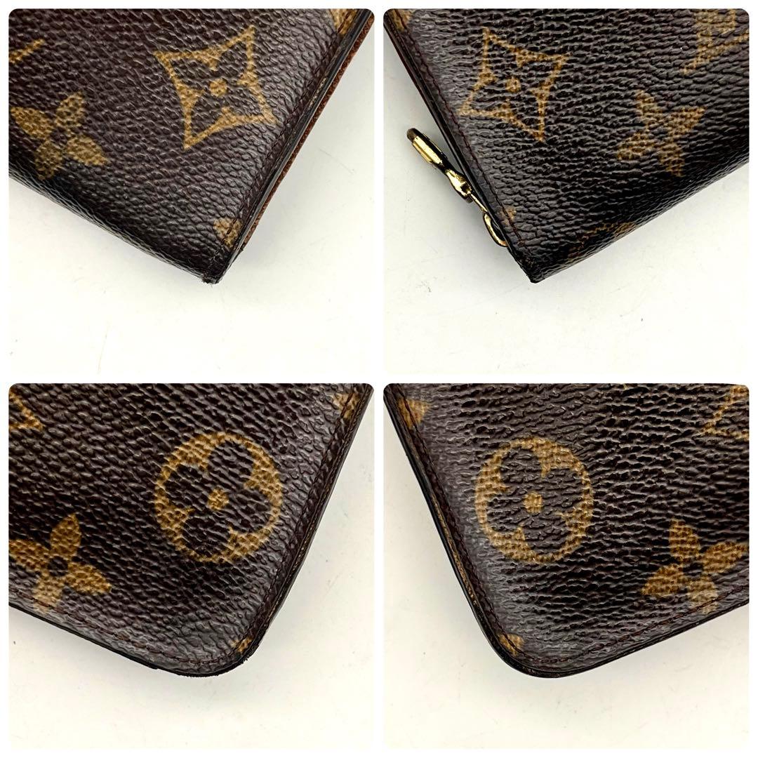 ルイヴィトン モノグラム ポルトモネジップ 長財布 正規品 本物 男女兼用 茶色