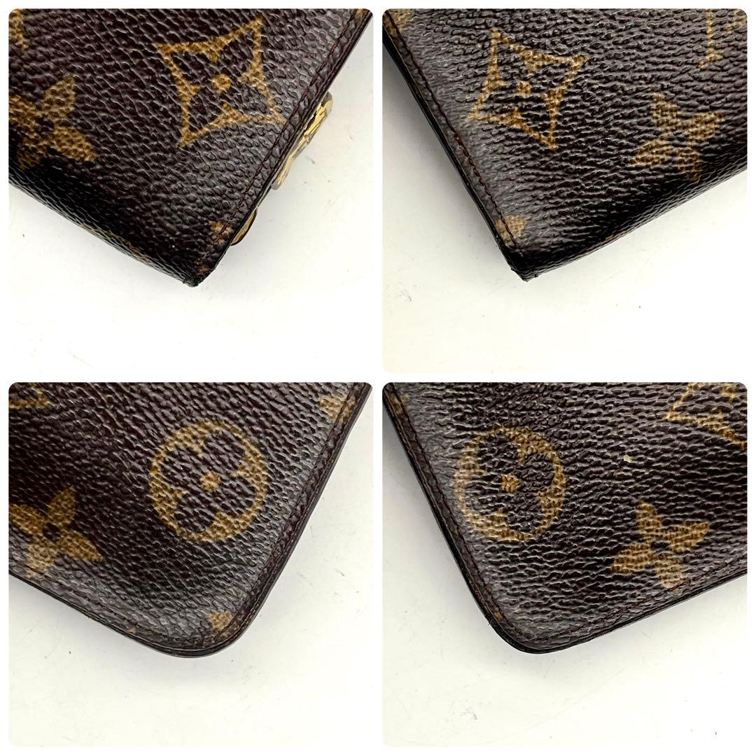 ルイヴィトン モノグラム ポルトモネジップ 長財布 正規品 本物 男女兼用 茶色