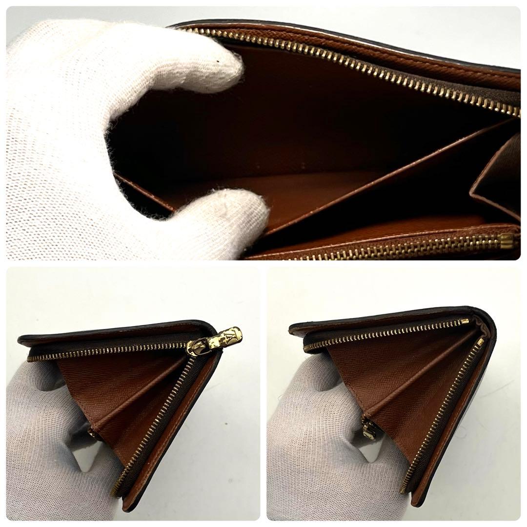 ルイヴィトン モノグラム ポルトモネジップ 長財布 正規品 本物 男女兼用 茶色