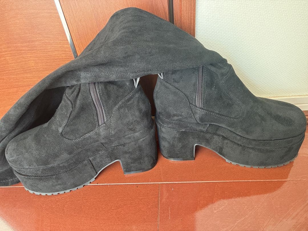 お値下けしました♡Cherimi 厚底スエードニーハイニーハイブーツ M