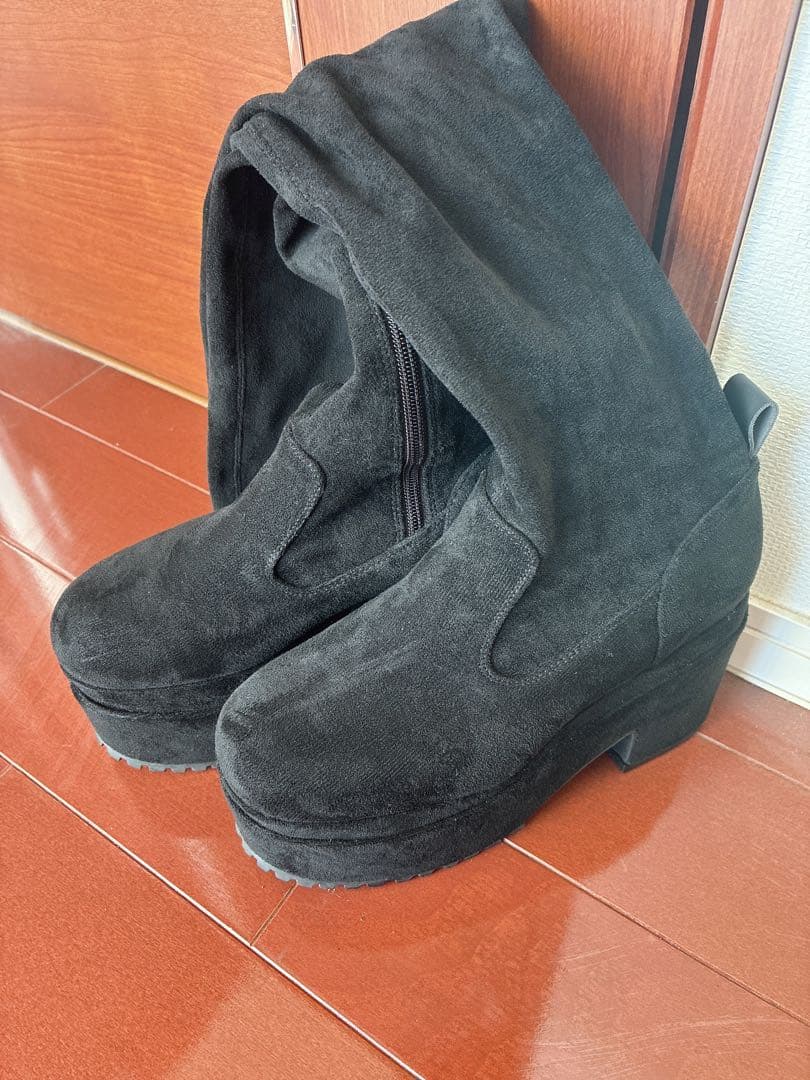 お値下けしました♡Cherimi 厚底スエードニーハイニーハイブーツ M