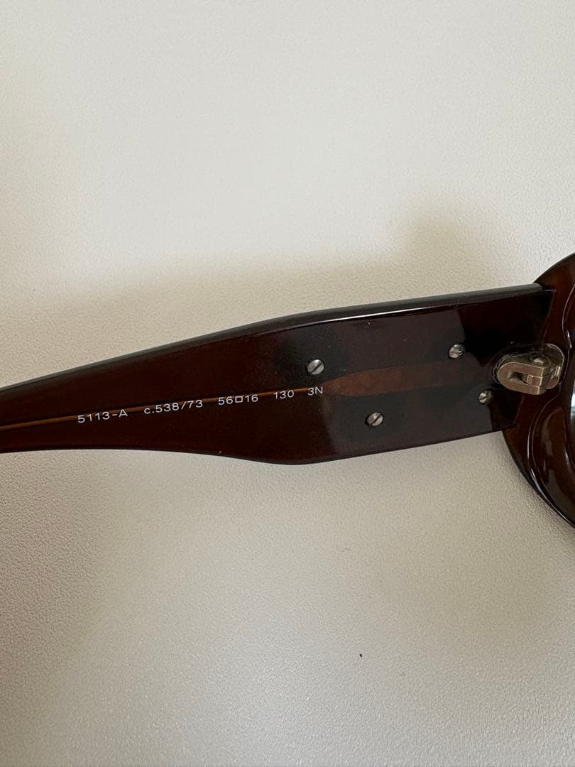 CHANEL カメリア柄　ブラウン サングラス