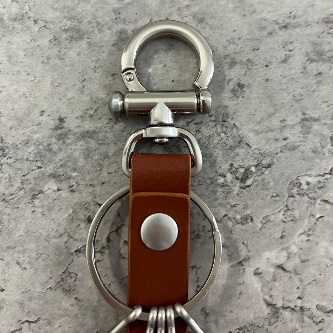 Hender Scheme エンダースキーマ ブラウンレザー キーホルダー