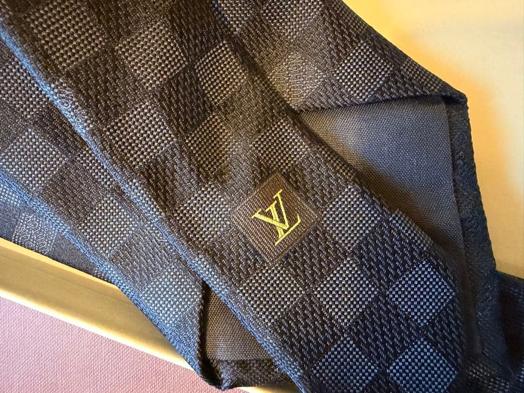 surupyon　Louis Vuitton ダミエパターン ネクタイ