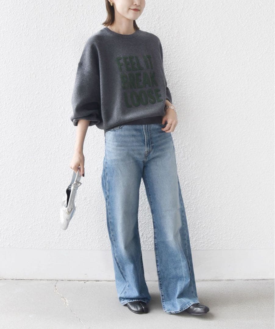 SHIPS 試着のみ　サガラ 刺繍 ロゴ ニット プルオーバー