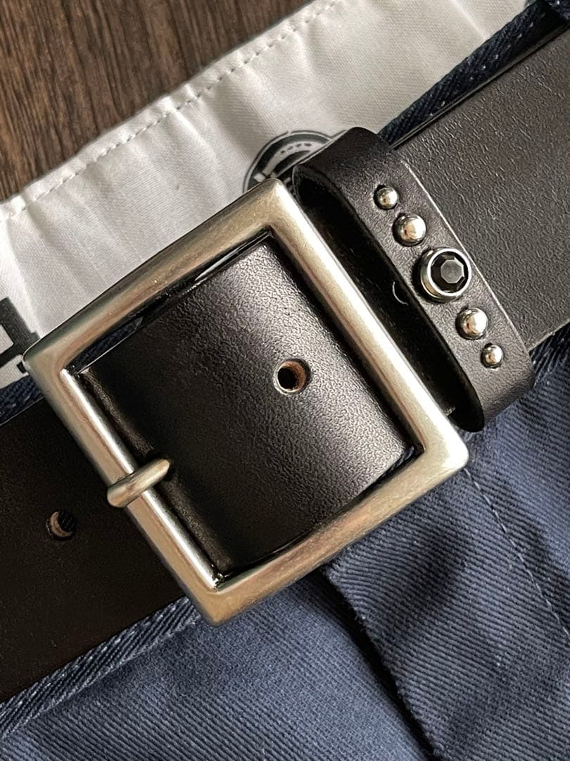 オーダー品　ディッキーズ874専用スタッズベルト　昭南ベンズ　シルバー