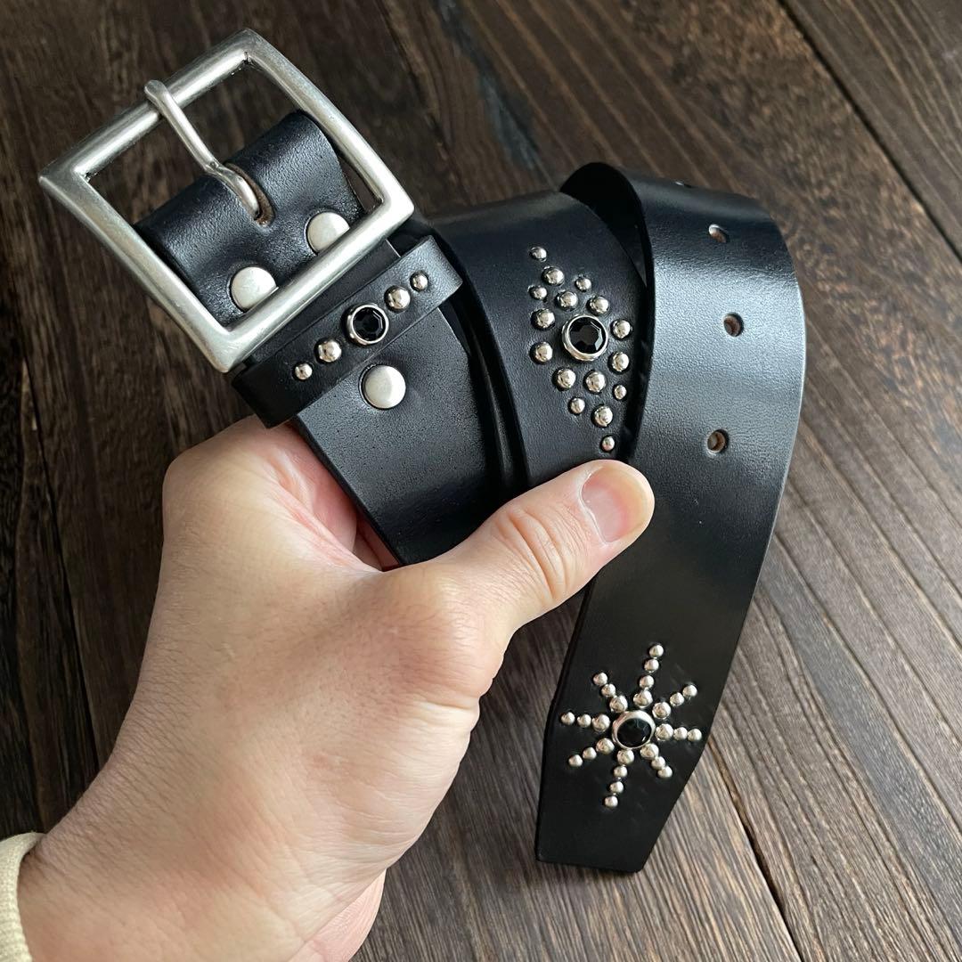 オーダー品　ディッキーズ874専用スタッズベルト　昭南ベンズ　シルバー
