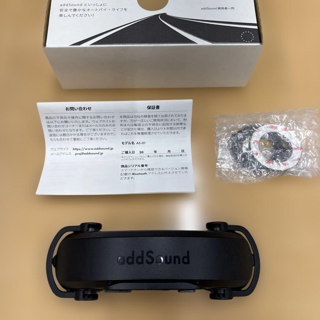 addSound AS-01 骨伝導イヤホン ブラック 新品未使用