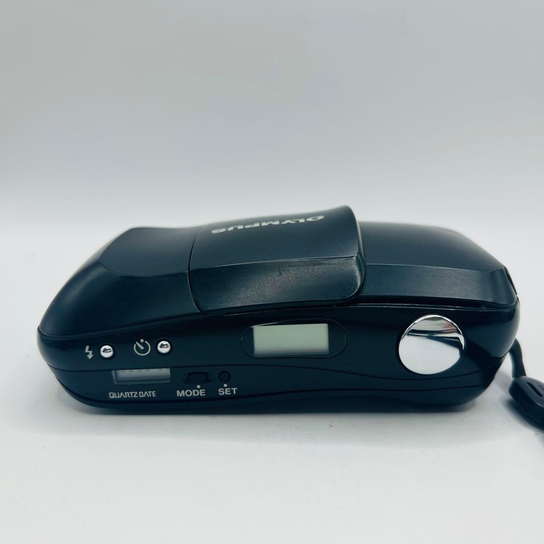 美品　OLYMPUS μ mju 初代 ブラック コンパクトフィルムカメラ