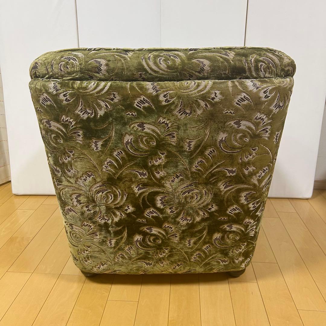 オールドカリモク　金華山　1人ソファ　グリーン　カリモク　karimoku