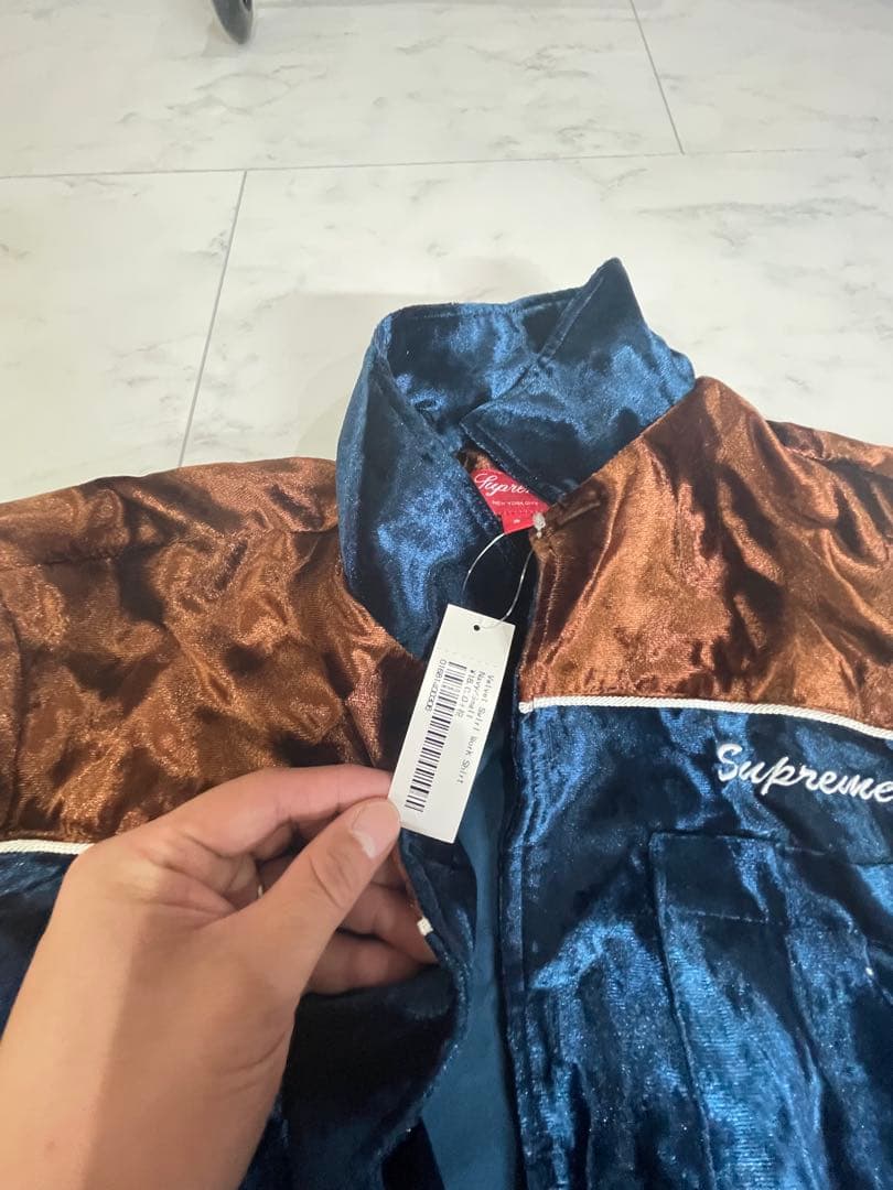 トップス SupremeVelvet Swirl Work Shirt