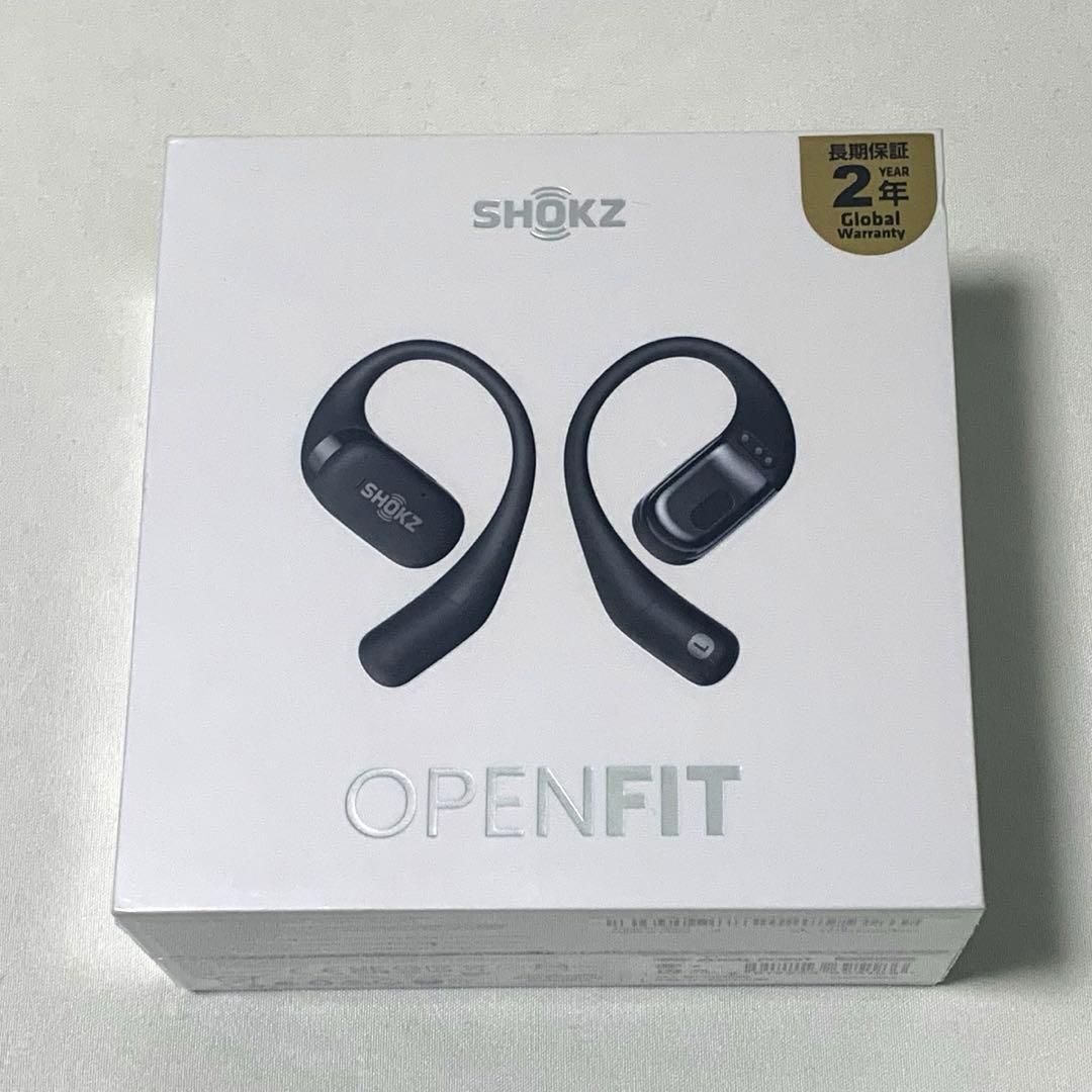 【新品未開封】SHOKZ OPENFIT ブラック ワイヤレスイヤフォン