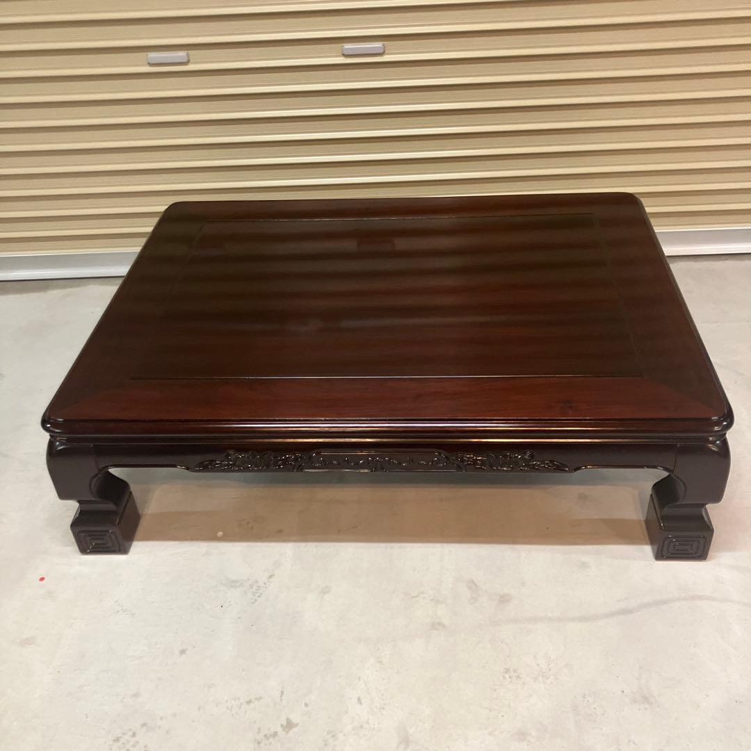 昭和レトロ 銘木 欅 座卓 ちゃぶ台 大型センターテーブル 古家具 古民家