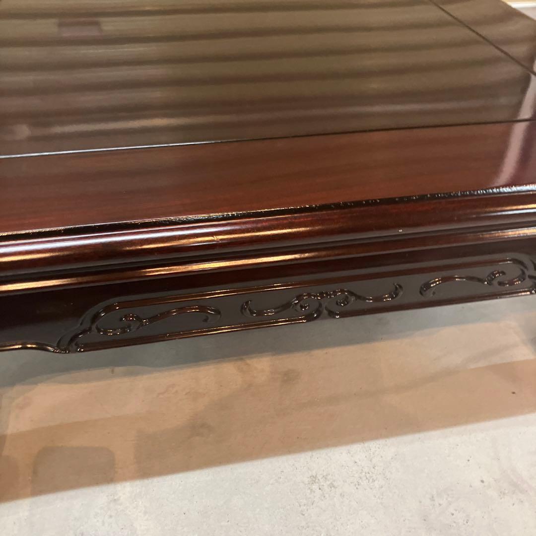 昭和レトロ 銘木 欅 座卓 ちゃぶ台 大型センターテーブル 古家具 古民家