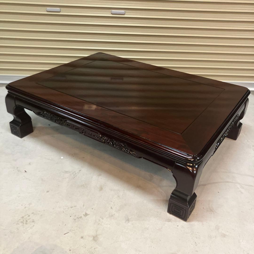 昭和レトロ 銘木 欅 座卓 ちゃぶ台 大型センターテーブル 古家具 古民家