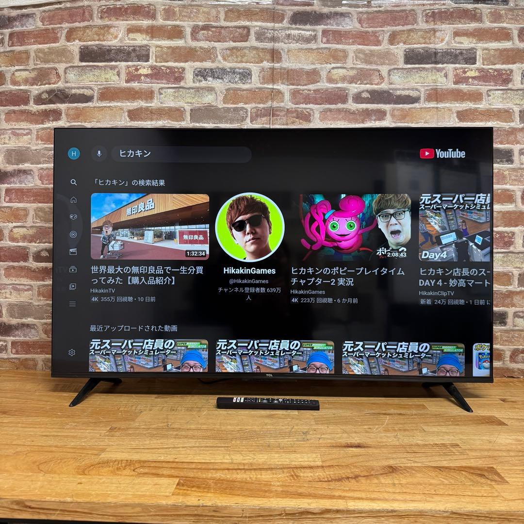 2023年製！TCL 50V型 4K液晶テレビ Google TV 50P635