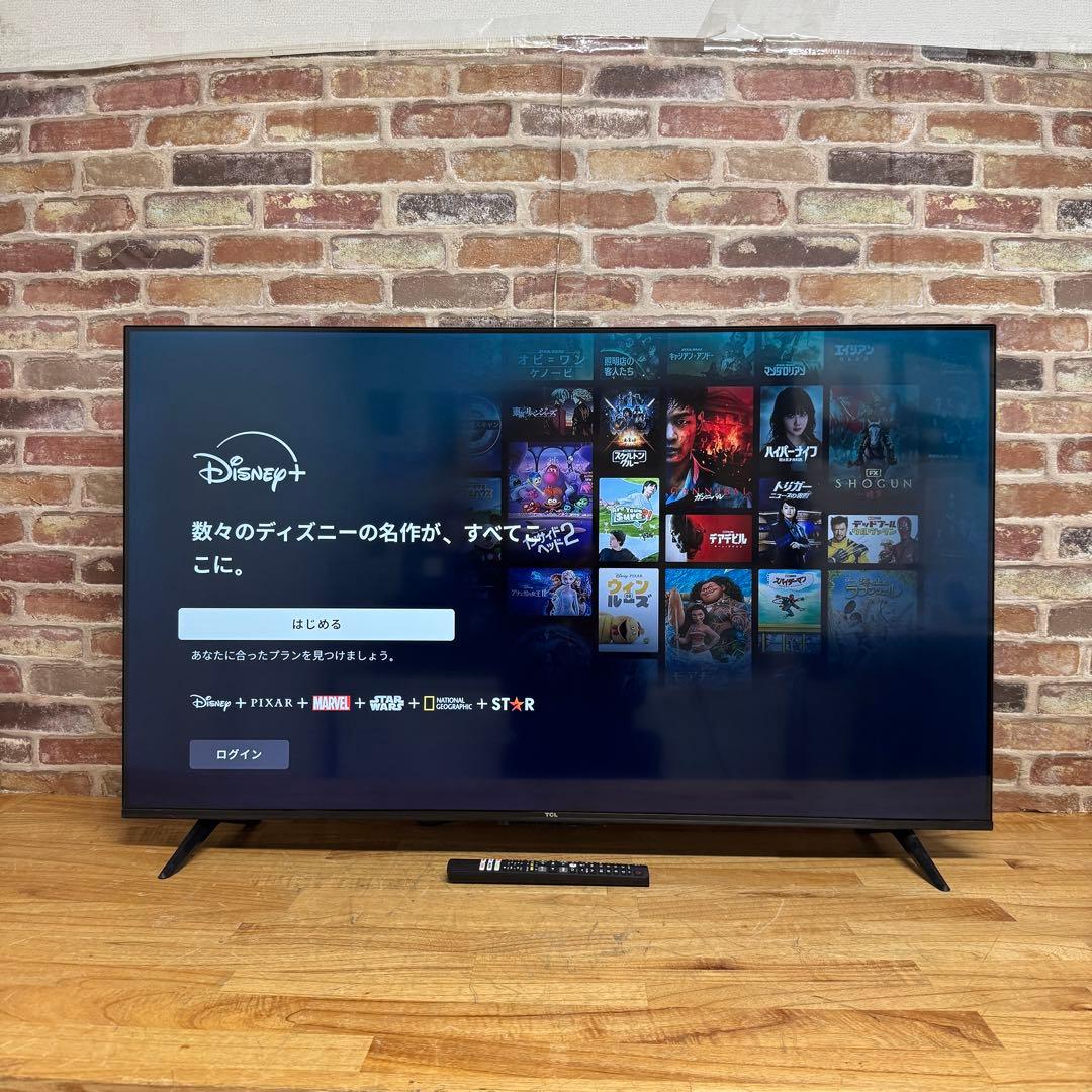 2023年製！TCL 50V型 4K液晶テレビ Google TV 50P635