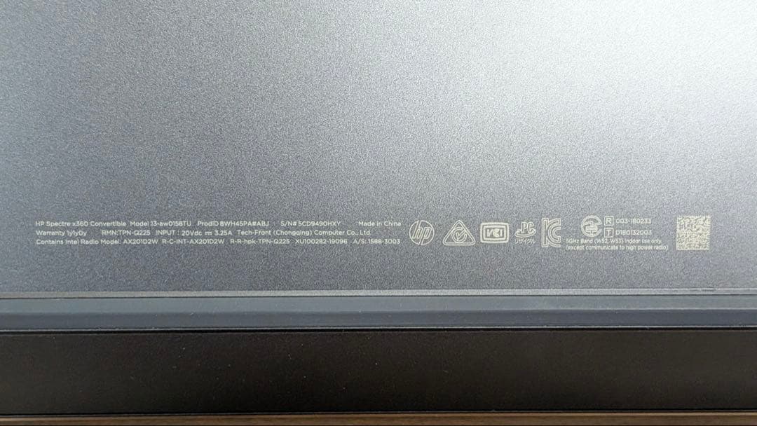 HP Spectre x360 13-aw0158TU 日本HPノートPC