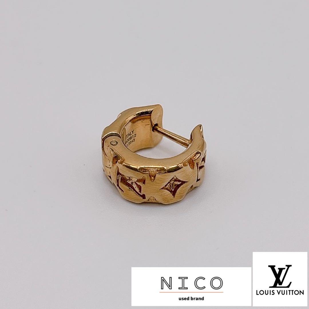 ルイヴィトン ブックル ドレイユ ピロー ナノグラム ピアス 片耳