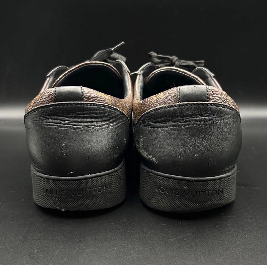 ルイヴィトン マッチアップライン スニーカー メンズ モノグラム レザー 茶色